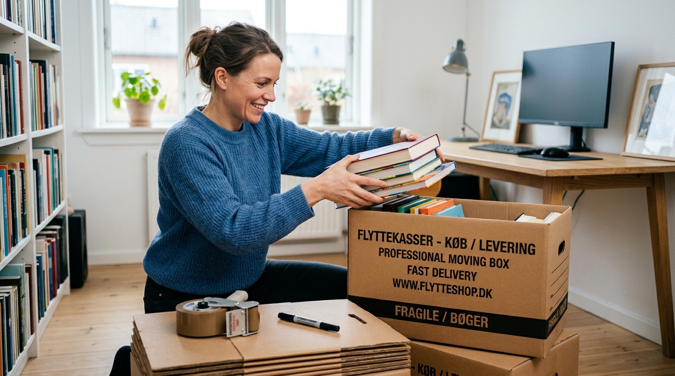 Køb professionelle flyttekasser og pakkematerialer med hurtig levering